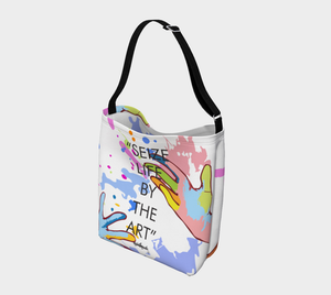 Day Tote - White - Seize Life by the Art