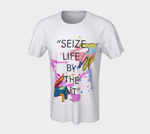 T-shirt - Short sleeve - Unisex - Seize Life by the Art - Quote