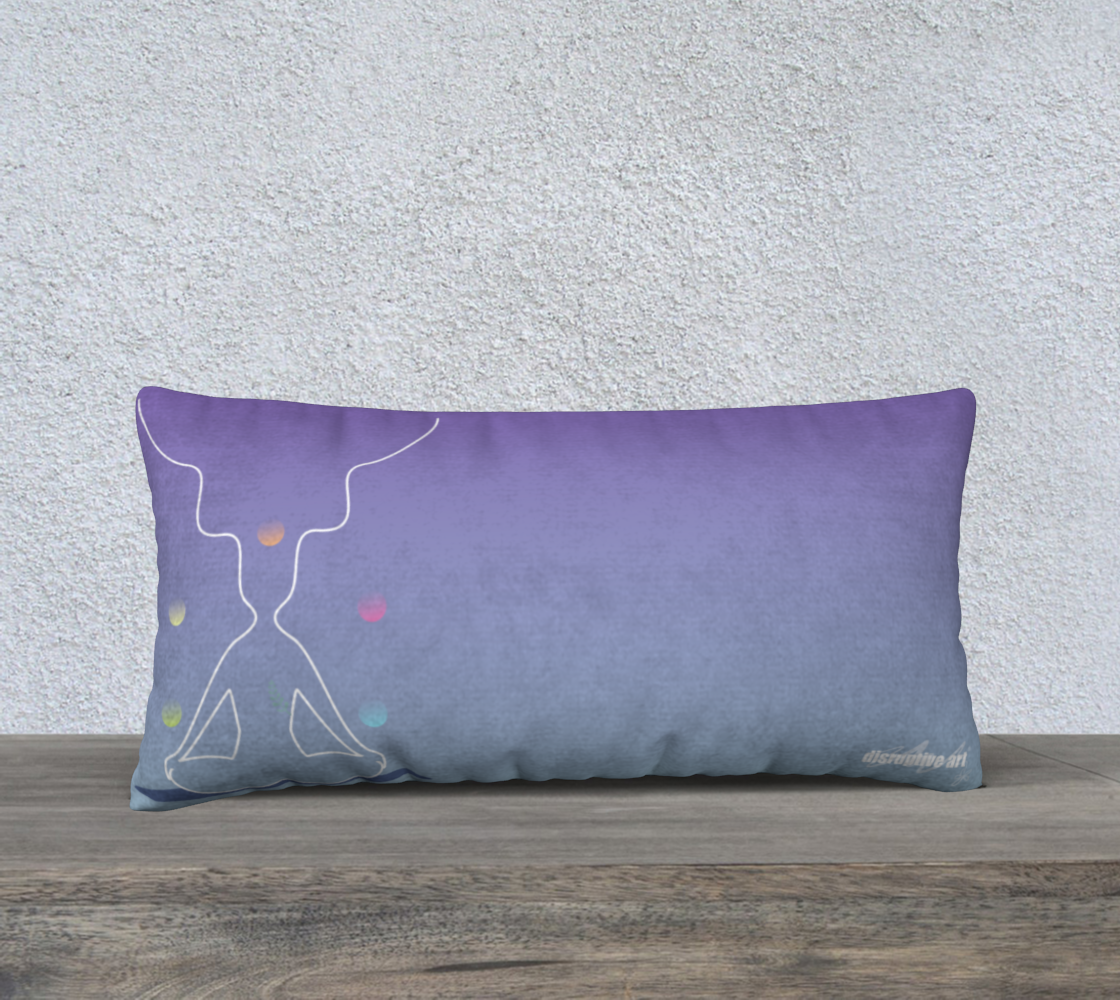 Pillow case - Breathe into Balance - Purple