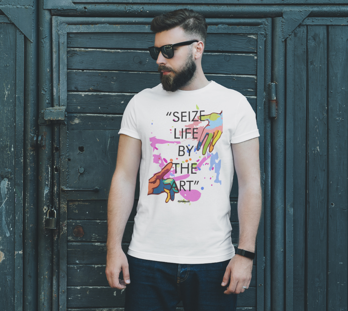 T-shirt - Short sleeve - Unisex - Seize Life by the Art - Quote