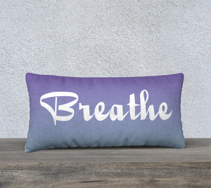 Pillow case - Breathe into Balance - Purple